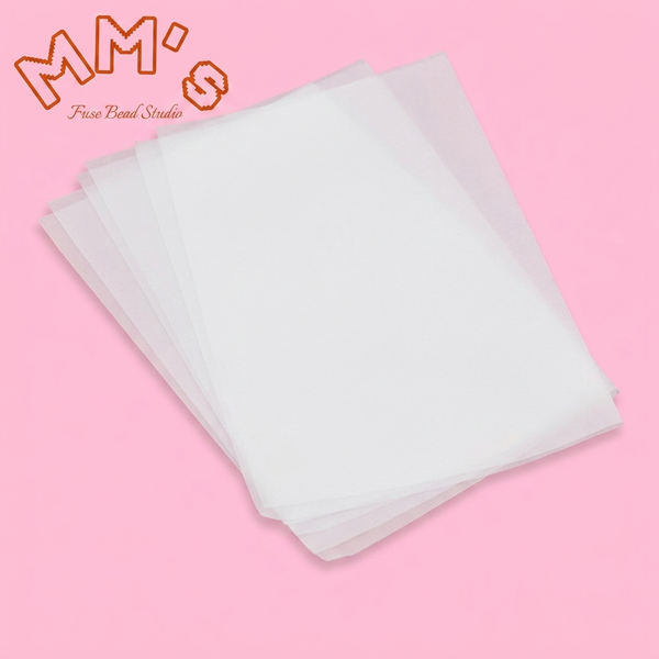 Reusable ironing paper for fuse beads