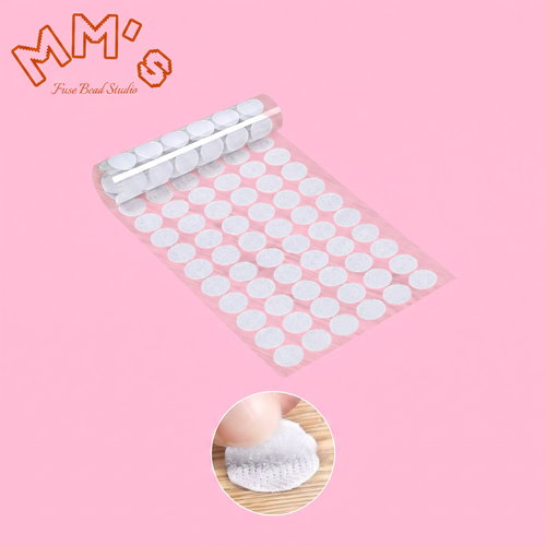 Adhesive velcro stickers for bead crafts