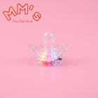 Light-up LED pacifier charm with switch