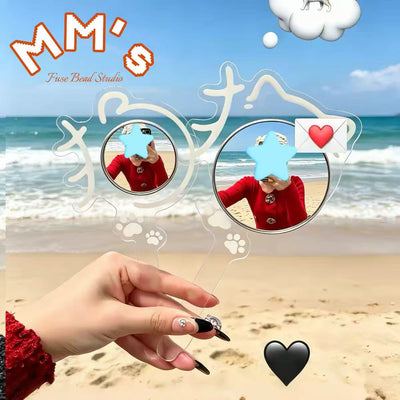 Convex mirror insert for fuse bead compact mirrors