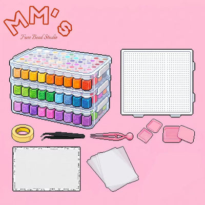 221,000 fuse beads kit with bottle storage