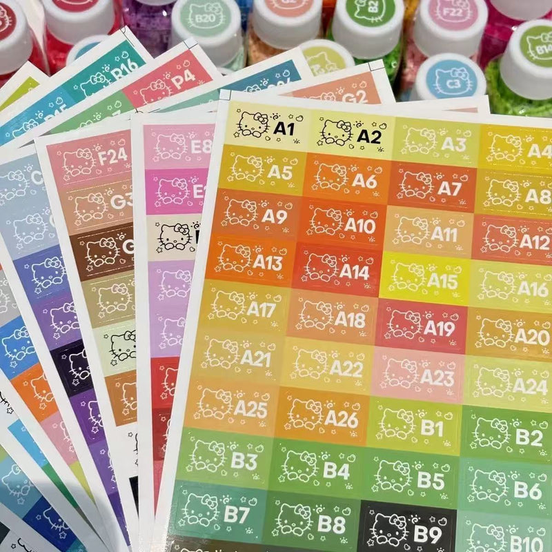 MARD Color Code Sticker Sheet | 色卡贴纸