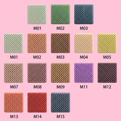 2.6mm mini fuse beads Series M, muted earth tone colors, 15-color refill