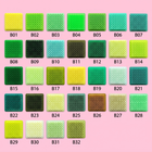 2.6mm mini fuse beads Series B, green and teal colors, 32-color refill