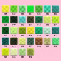 2.6mm mini fuse beads Series B, green and teal colors, 32-color refill