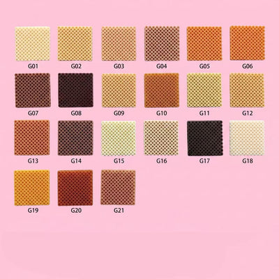 2.6mm mini fuse beads Series G, brown and skin tone colors, 21-color refill