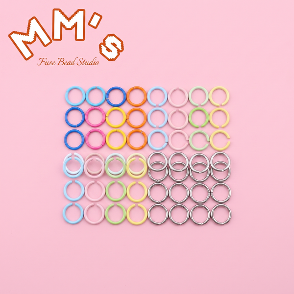 Steel rings for bead charm assembly